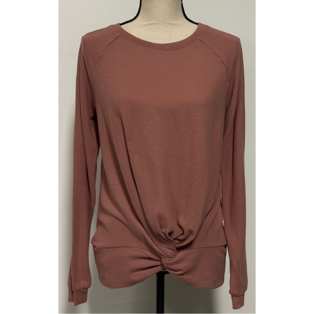 LC Lauren Conrad Knot Front Sweater Pink Size M